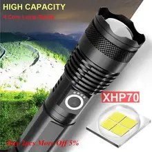 120000 люменов XLamp XHP70.2 самый мощный светодиодный фонарь с USB Zoom фонарь XHP70 XHP50 18650 26650 фонарик с перезаряжаемой батареей