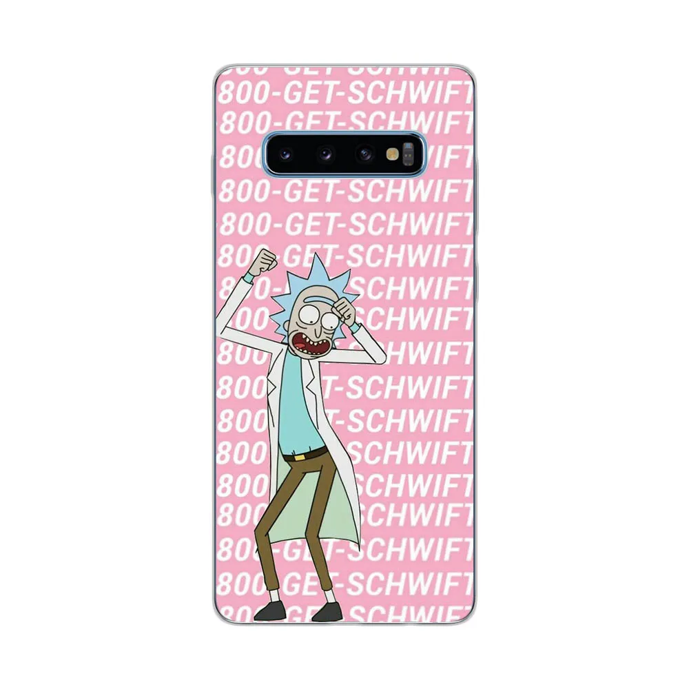 Чехол для телефона Rick and Morty с героями мультфильмов для Samsung Galaxy S8 S9 S10 Plus S6 S7 Edge S10E Note 8 Note 9 Note 10 Pro Cover Etui - Цвет: C25