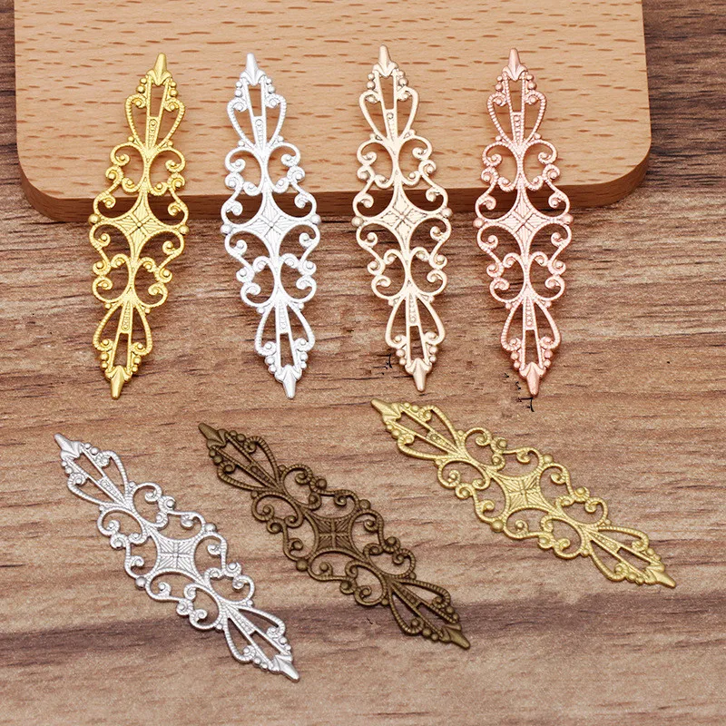 20pcs-15x57mm-Gold-Plated-Brass-Hollow-Out-Flowers-Filigree-Wraps-Connectors-Charm-DIY-Hand-Made-Jewelry
