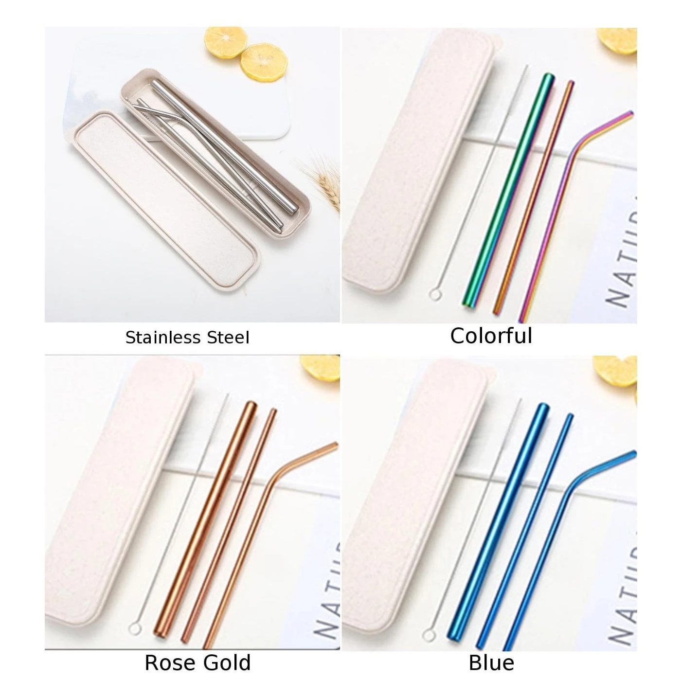 Нержавеющая сталь металл питьевой соломы Многоразовые трубочки очиститель кисти наборы Новые