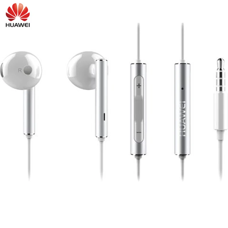 

HUAWEI Original AM116 Earphones with Control Microphone Speaker headset 1.2m Length wired support Android for HUAWEI VIVO XiaoMi