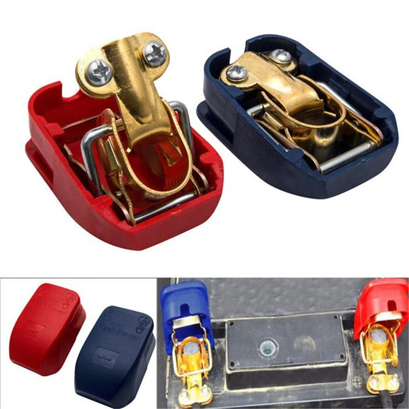  1 Pair 12V Car Tyra Type Battery Quick Connection Release Battery Disconnect Terminals Clamps Conne