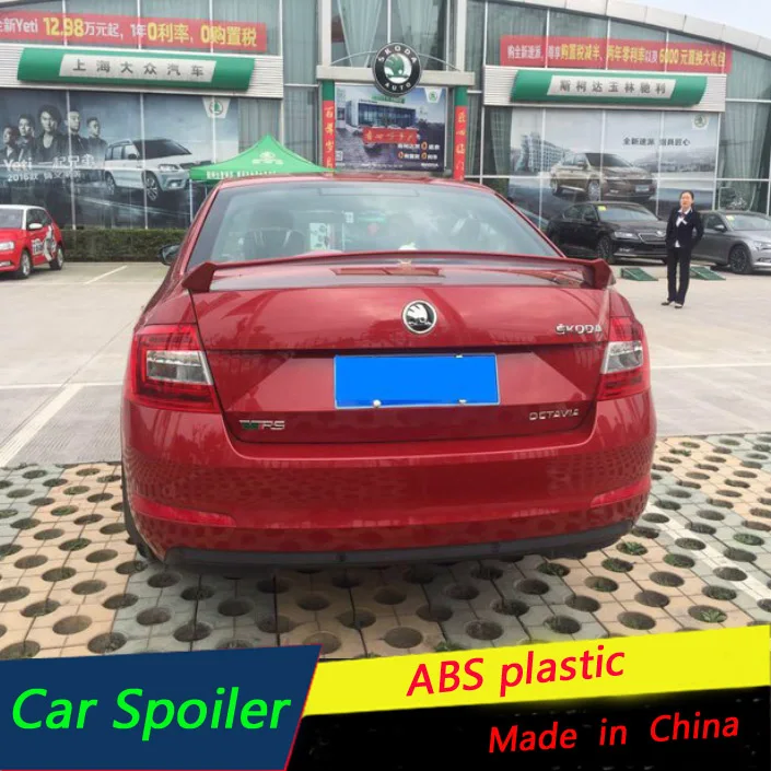 Спойлер для Skoda Octavia спортивный спойлер из АБС пластика заднего крыла автомобиля