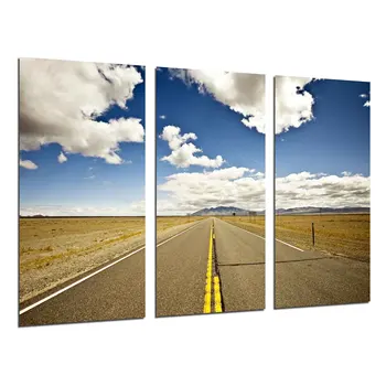 

Road Route 66, photo print on wood, modern picture decorative 26318
