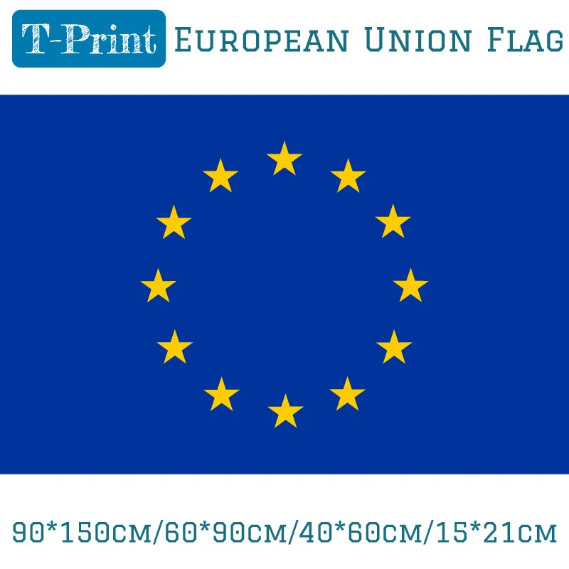 90*150 см/60*90 см/40*60 см/15*21 см 3x5FT Европейского союза флага ЕС