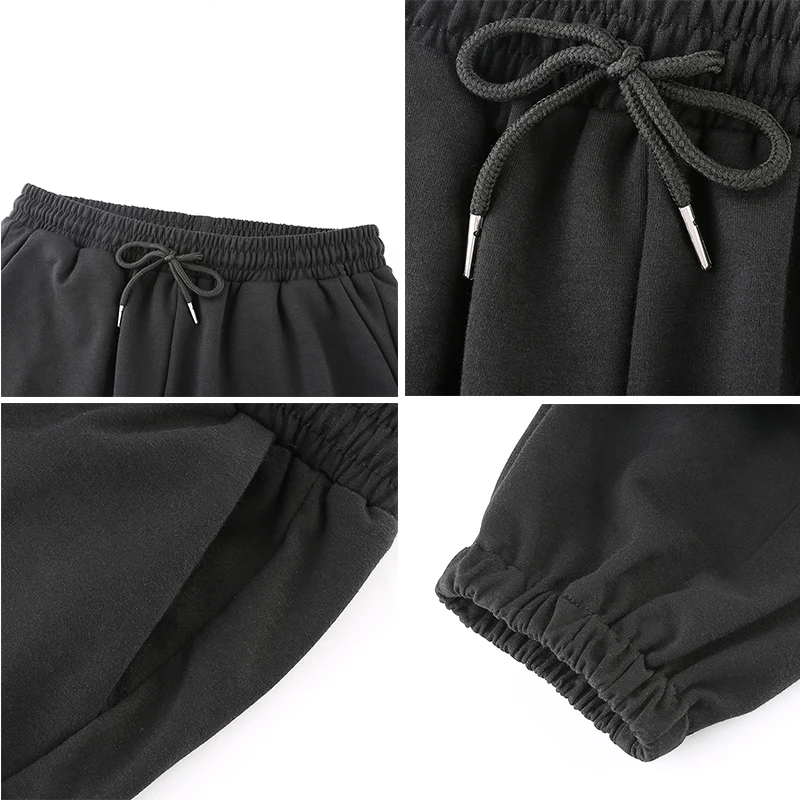 Rockmore мешковатые брюки-карандаш женские большие размеры черные зимние широкие брюки для тренировок более размера d джоггеры уличная одежда брюки с высокой талией