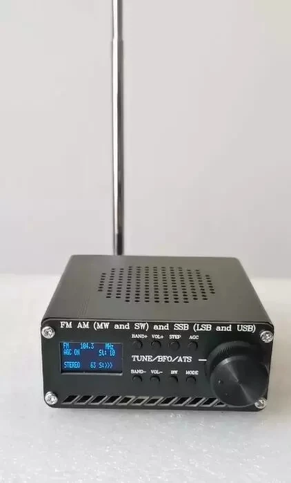 ATS-20 SI4732 Radio Receiver FM AM (MW & SW) SSB (LSB & USB) with Rechargeble lithium battery + Antenna + Speaker Case