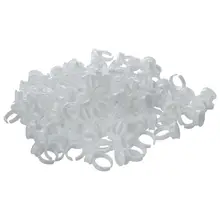 100 pcs Makeup Tools Eyelash Extensions Disposable Tattooing Holder 2-Slot S