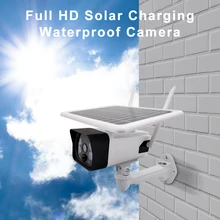 

HD Solar Camera Wireless 1080P Security Surveillance Camera Outdoor IP66 Waterproof Security Rechargeable Battery Powered Cam