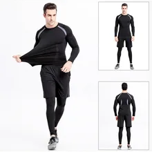 Мужская одежда для фитнеса с длинным рукавом, Мужская футболка, топ, быстросохнущее Корректирующее белье для фитнеса, корсет, тренировочные топы, эластичная облегающая одежда для фитнеса