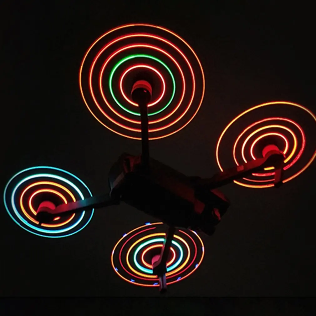 1 Pair LED Propellers STARTRC Rechargeable Quick Release Colorful Flash LED Propeller for DJI Mavic Pro with 20mAh Battery