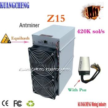 Günstige Ausgestattet Mit BITMAIN NETZTEIL, Zcash ZEC Bergbau Maschine Antminer Z15 420kis Besser Als Z9mini Z9 Z11 Z11e S19 Innosilicon A9 A10pro