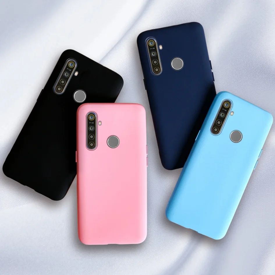 Sleek Matte Soft TPU Silicone Phone Case - Candy Finish, Shock-Absorbent Bumper Design