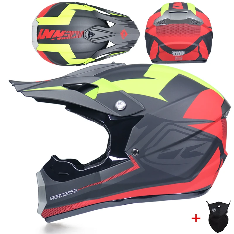 Мотоциклетный шлем для мотокросса, мужской шлем для экстремальных видов спорта, мотоциклетный квадроцикл, грязный велосипед, MX BMX DH, гоночный внедорожный шлем - Цвет: 21