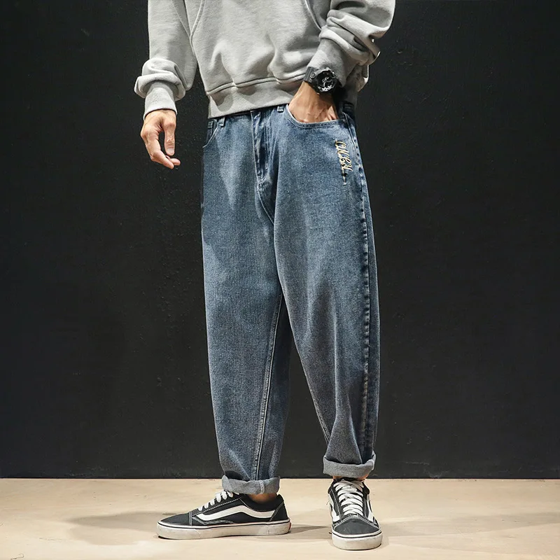 

2020 Spring Main Push Japanese-style Macheda Large Size Embroidered Cowboy Trousers M-5x Gk64-p6