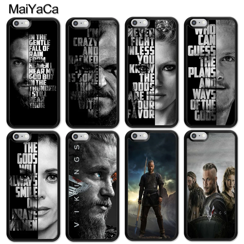 

MaiYaCa Vikings Ragnar Bjorn Floki quotes Case Cover for iPhone 5s 6s 7 8 plus X XR XS 11 pro max Samsung Galaxy S6 S7 S8 S9 S10