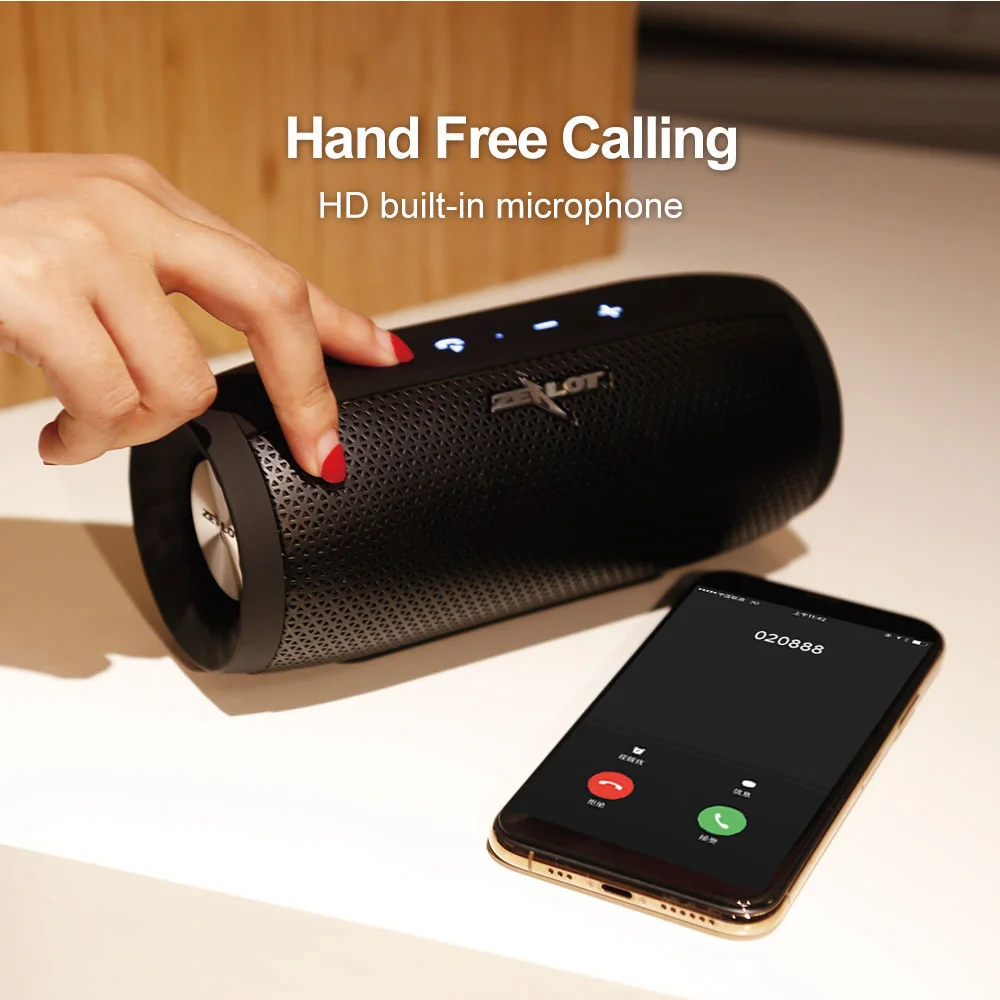 Bluetooth Колонка Fanatic S16 водонепроницаемая портативная уличная мини 3D колонка с