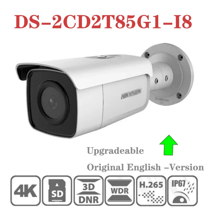 Оригинальная английская версия Hikvision DS-2CD2T85G1-I8 заменяет фотокамеру 8 Мп сеть POE IR 80m