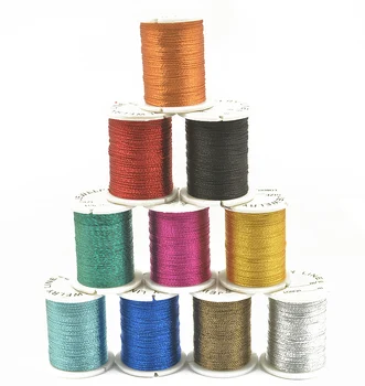 

10 Rolls Mixed Color Metallic String Thread Cord Braid Beading Jewelry 0.2mm