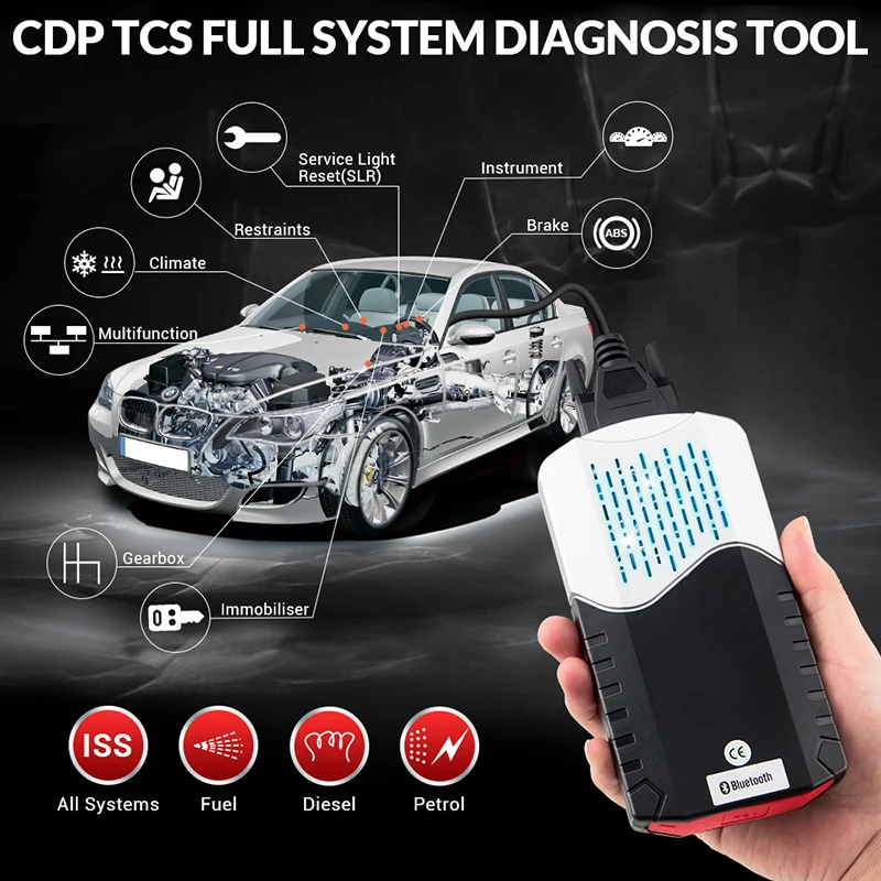 £18.73 High Quality Ds150 Autocom Cdp Tcs Bluetooth 2017R1 Delphis Vci Diagnostic