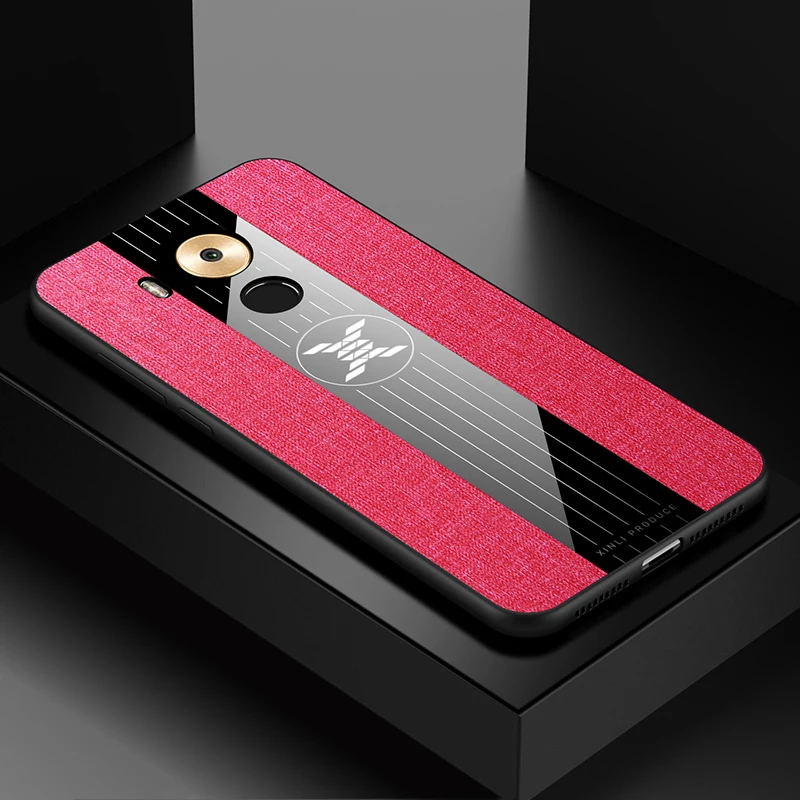 red YonLinTan coque, чехол, чехол, для huawei mate 8 9 mate 8 mate 9, тканевый Мягкий ТПУ чехол для мобильного телефона с магнитным металлическим кольцом - Цвет: red