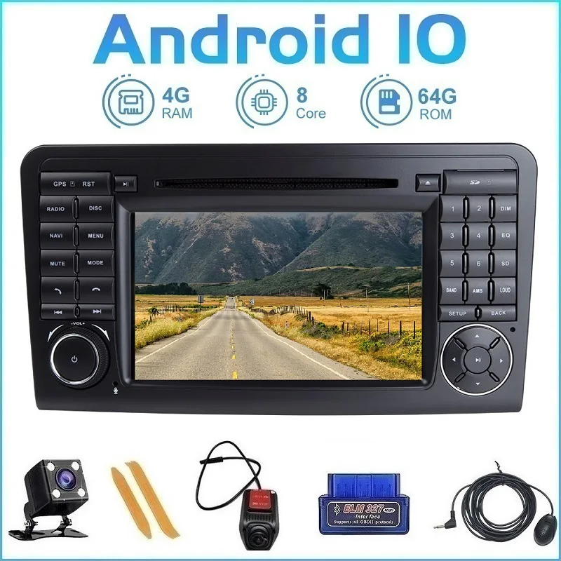 Автомобильный радиоприемник ZLTOOPAI Android10 для Mercedes-Benz GL ML CLASS W164 X164 ML350 GL320 GL450
