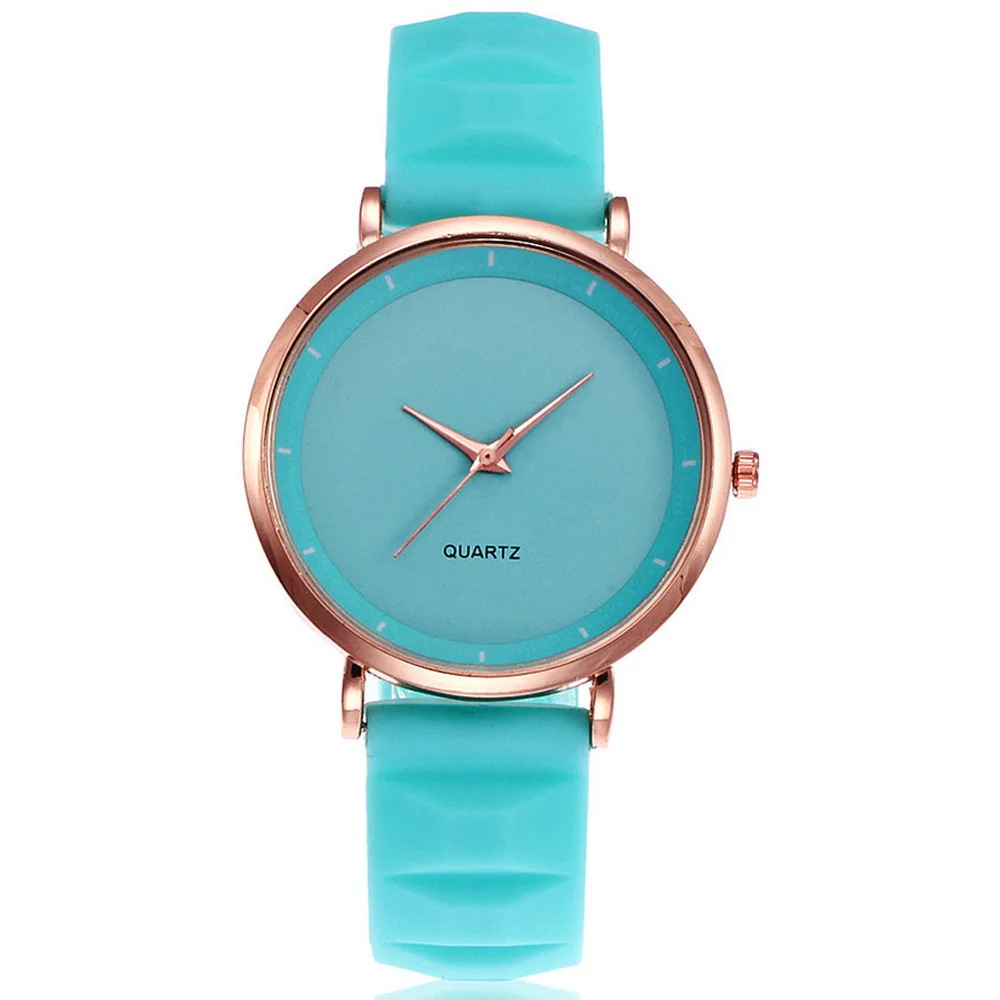 Женские часы серебряные для женщин стильные женские часы наручные часы простые черные белые whatch zegarek damski montre femme - Цвет: Небесно-голубой