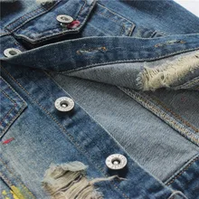 Новинка года; сезон весна-осень; красивый детский джинсовый жилет в Корейском стиле; Модный жилет для мальчиков