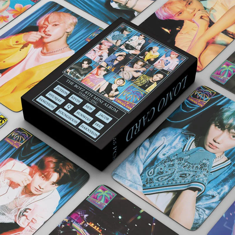 Новинка альбом 55 шт./компл. 2021 KPOP THE BOYZ карта памяти Sunwoo Lomo Постер фотооткрытка