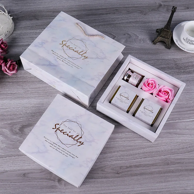 Мраморные подарочные пакеты с ручками вечерние картонные коробки cajas para dulces бумажные пакеты для подарков подарок для невесты коробка упаковка ba