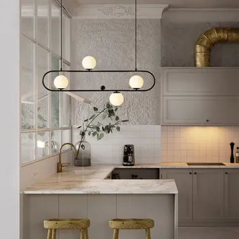 

Nordic Designer Loft Cafe Led Pendant Light Retro Industrial Geometry Creative Dining Living Room Hanging Lights Free Shipping
