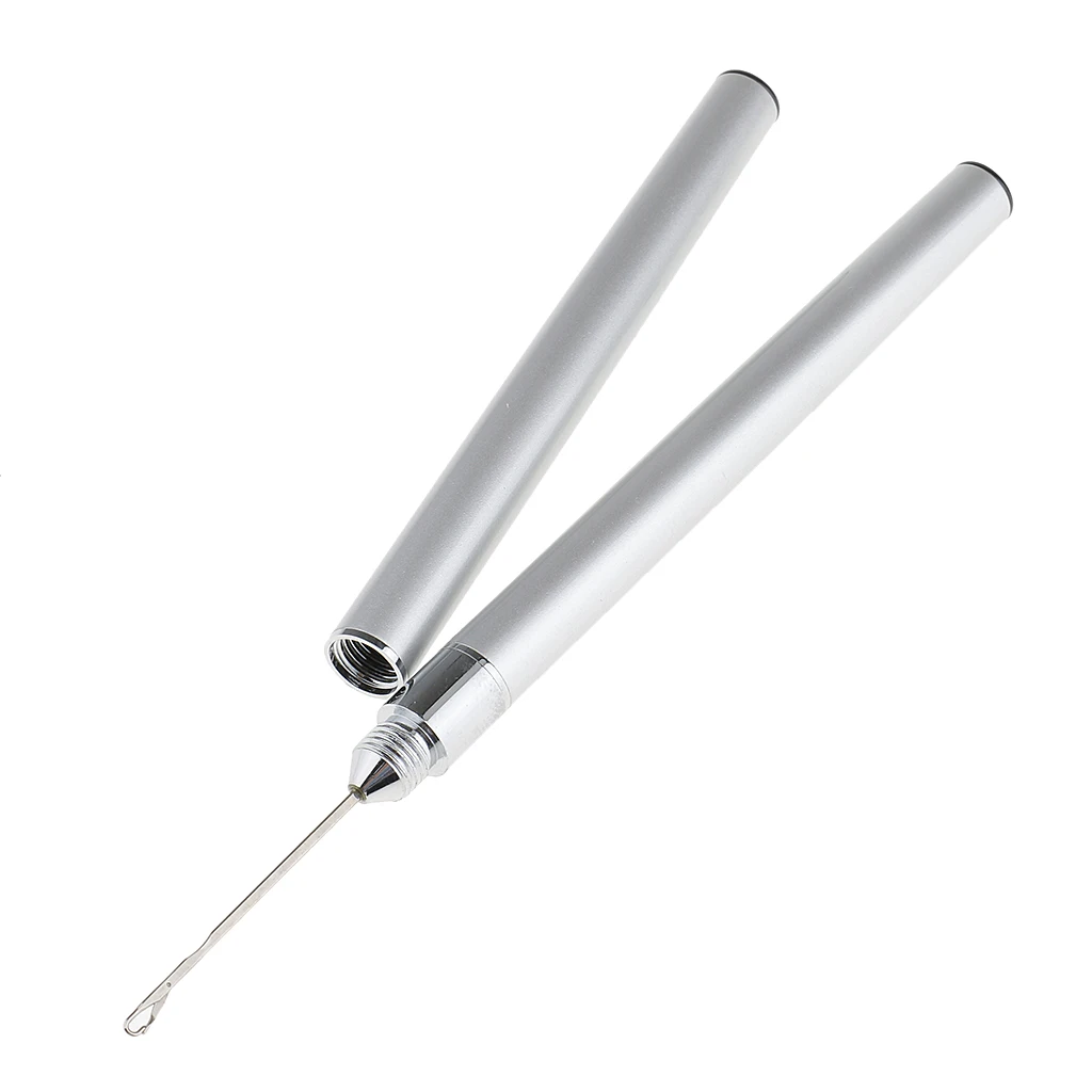 2in1 Beads Feather Pulling Loop Needles Hair Extension Crochet Hook Tools