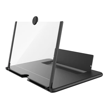 

Enlarged Eye Protection Movie Phone Holder 12 Inch Folding Adjustable Angle 3D Phone Screen Magnifier HD Non Slip with Bracket