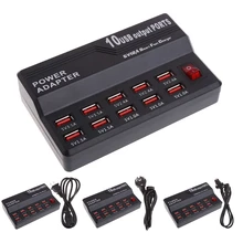 10 концентратор usb-порт быстрозарядная станция настенное дорожное настольное зарядное устройство адаптер питания