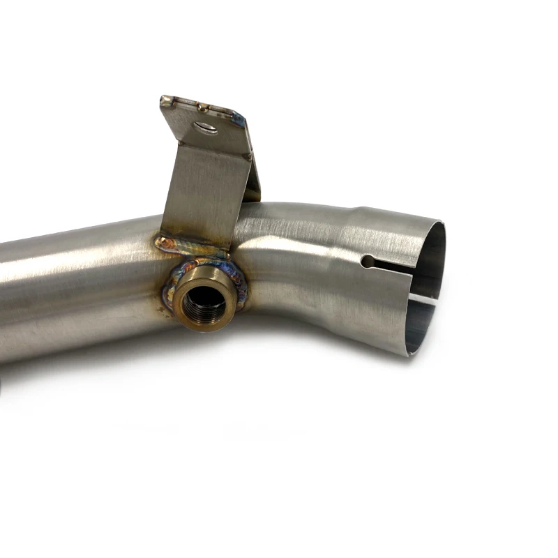  ZX10R ZX 10 R Exhaust Muffler Engine Middle Link Slip On Round Pipe (8)