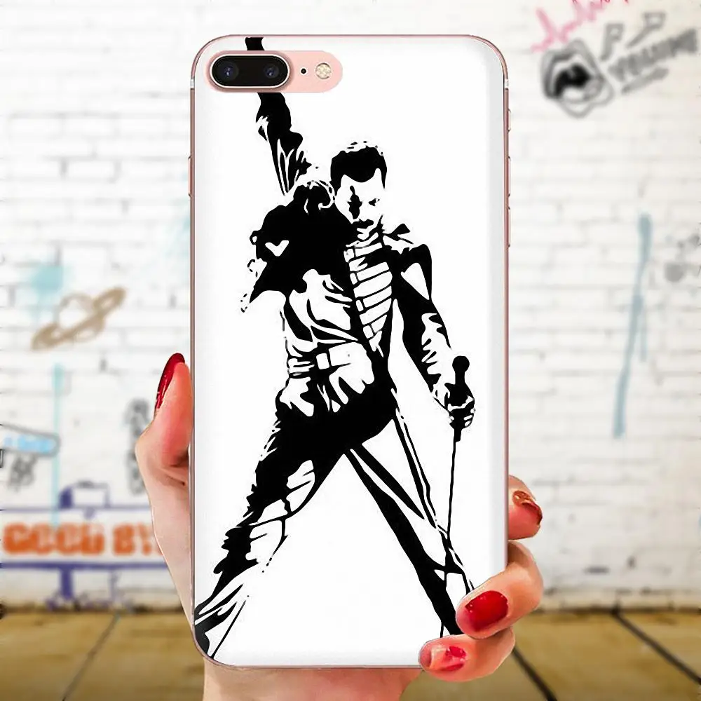 Мягкий ТПУ чехол Freddie Mercury для Huawei Honor Mate 7 7A 8 9 10 20 V8 V9 V10 V30 P40 G Lite Play Mini Pro P Smart|Бамперы|
