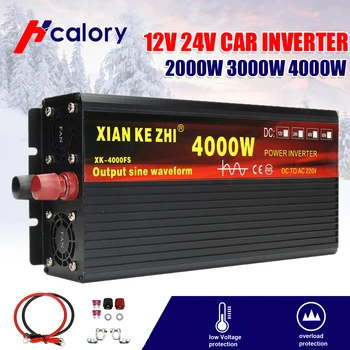 

Inverter 12V/24V 220V 2000 Voltage transformer Pure Sine Wave Power Inverter DC12V to AC 220V Converter With 2 LED Display