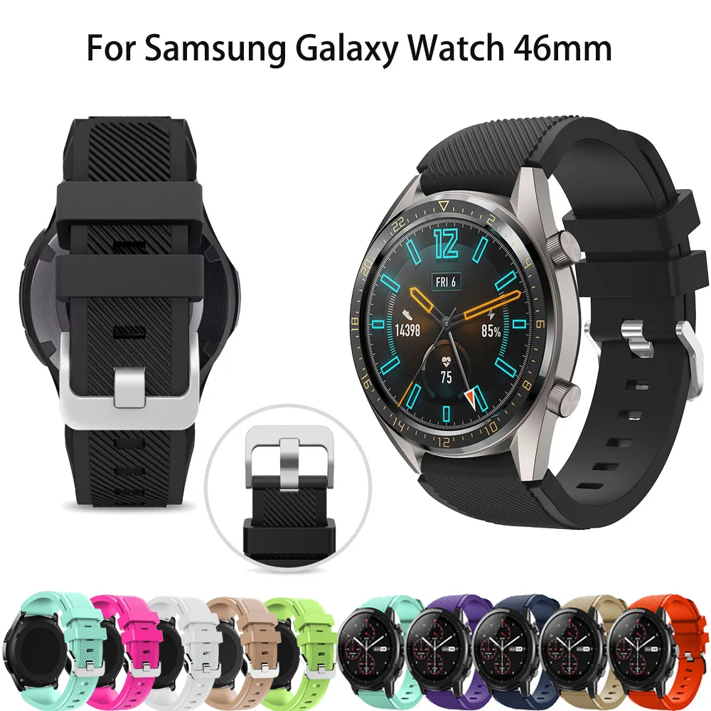 22 мм силиконовый ремешок для часов Huawei Watch GT спортивный сменный Браслет samsung gear s3