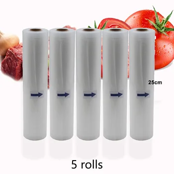 

BPA FREE Home Kitchen Food Fresh Package Bag Vacuum Bag For Vacuum Sealer Storage Bags 5 lot/rolls 25cm*500cm