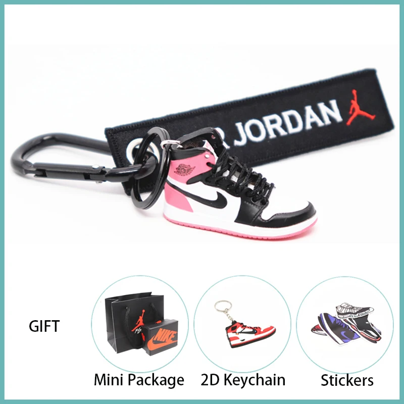 Новинка ручной работы 3D AJ Key ChaiAir Mini Jordan кроссовки модель милый брелок для ключей Баскетбольная обувь Подарочный Брелок для ключей модные украшения - Цвет: 18