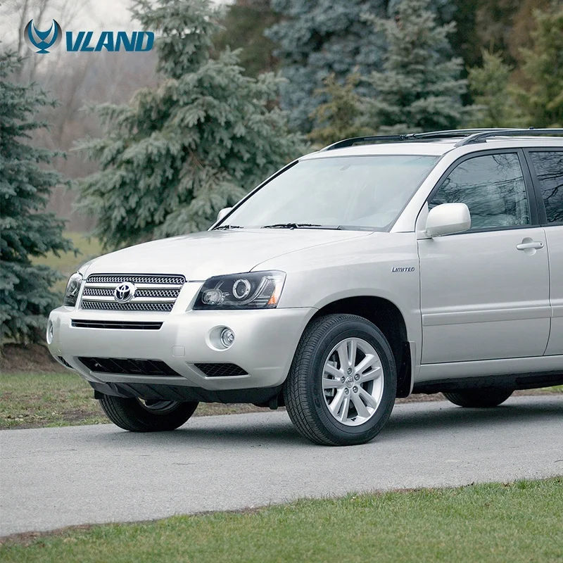 СВЕТОДИОДНАЯ головная лампа для Toyota high Lander Kluger передний светильник s 2001 2007 с
