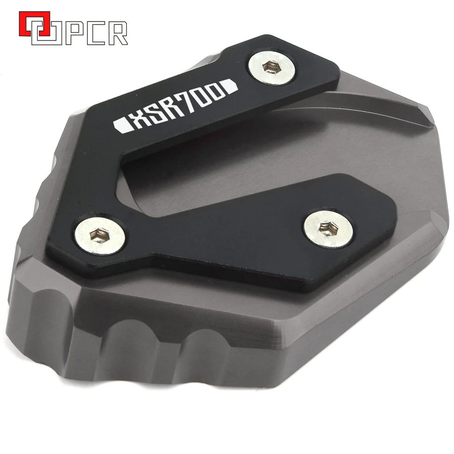 Per Yamaha Xsr700 2016-Up Nuovo Articolo Moto Mt07 Kick Foot Side Stand Extension Con Logo Xsr 700