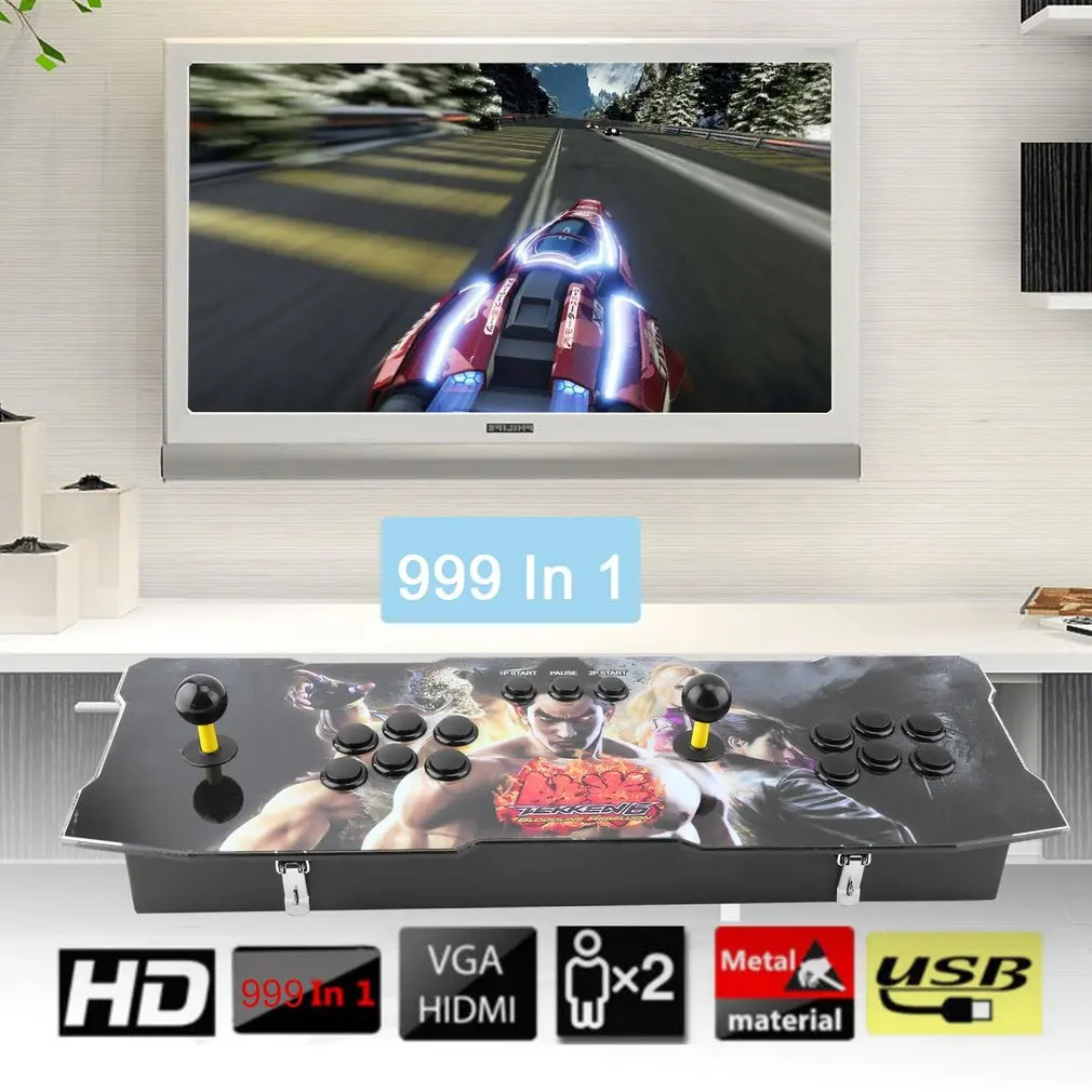 999 в 1 классическая аркадная игровая станция с супер высоким разрешением видео обеспечивает свободный опыт управления играми