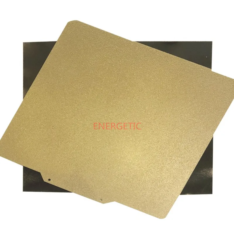 

ENERGETIC Custom Ender-5 plus 377*370mm Powder Coated Textured and Smooth PEI Spring Steel Sheet Build Plate+Magnetic Base