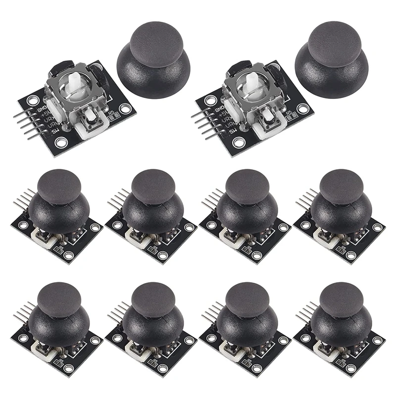 Módulo Joystick XY Para Arduino - 6 Piezas Con Cable Dupont (Estilo PS2)
