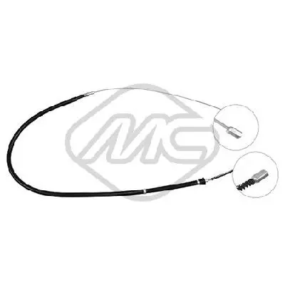 Трос ручника FABIA ALL (DRUM BRAKE) DX/SX R /LH METALCAUCHO 8037|Тормозной цилиндр| |