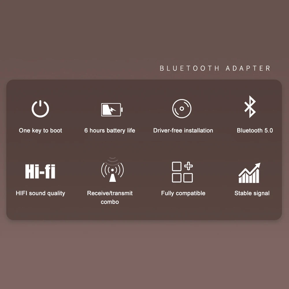 Bluetooth 5 0 Receiver Transmitter Pair 2 Headphones Stereo Music TV PC Car Audio Wireless Adapter 3 5mm AUX RCA Jack Receptor