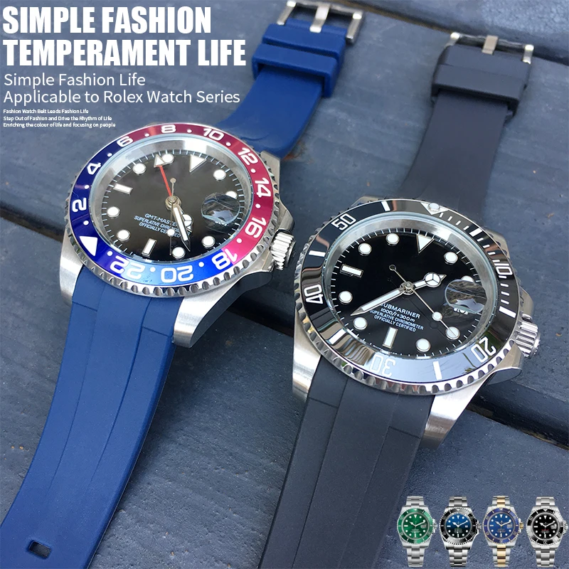 19mm 20mm 21mm Rubber Silicone Watch 
