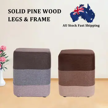 

Creative Low Stool Fabric Rainbow Round Stool Change Shoes Stool Modern Sofa Living Room Bed Tail Makeup Stool Small Sitti