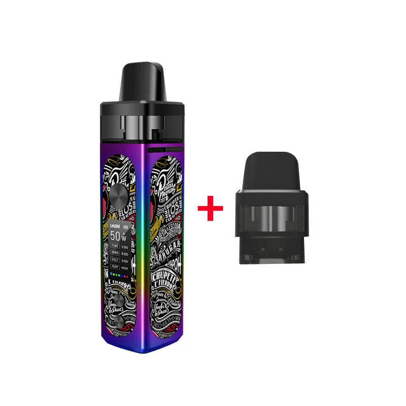 Graffiti 50 Вт UKERI MAGIK Pod Vape комплект сетчатая катушка 5,5 мл Pod картридж 1500 мАч батарея комплект электронных сигарет VS VINCI Mod - Цвет: Graffiti